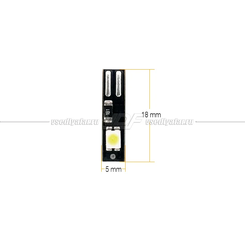 Светодиодная лампа WR-22 5000K W1,2W 2х0,07Вт.